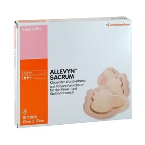 Smith & Nephew GmbH - Woundmanagement ALLEVYN Sacrum klein 17x17 cm Wundverband haftend 10 Stück