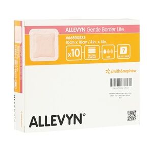 EurimPharm Arzneimittel GmbH ALLEVYN Gentle Border Lite 10x10 cm Schaumverb. 10 Stück