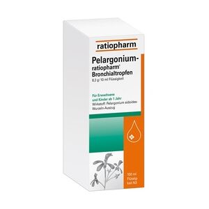 ratiopharm PELARGONIUM- Bronchialtropfen Homöopathie 0.1 l