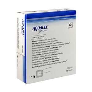 ConvaTec (Germany) GmbH AQUACEL Foam adhäsiv 10x10 cm Verband 10 Stück