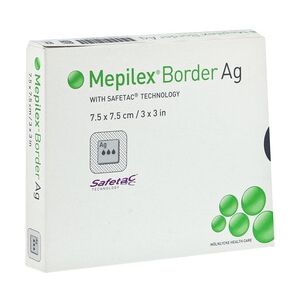 Kohlpharma GmbH MEPILEX Border Ag Schaumverb.7,5x7,5 cm steril 5 Stück