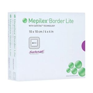 EurimPharm Arzneimittel GmbH MEPILEX Border Lite Schaumverb.10x10 cm steril 10 Stück