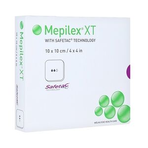 EurimPharm Arzneimittel GmbH MEPILEX XT 10x10 cm Schaumverband 5 Stück