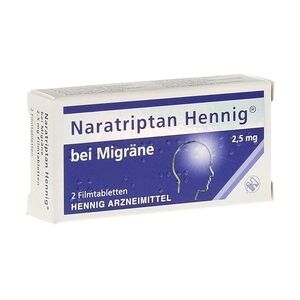 Hennig Arzneimittel GmbH & Co. KG Naratriptan Hennig bei Migräne 2,5mg Filmtabletten 2 Stück