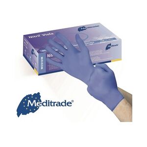 Meditrade 1000 Nitril-Handschuhe Viola - puderfrei - violett - unsteril - latexfrei  Gr. S