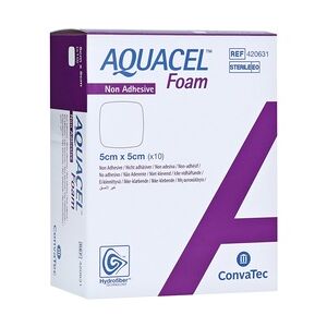 ToRa Pharma GmbH AQUACEL Foam nicht adhäsiv 5x5 cm Verband 10 Stück