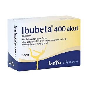 betapharm Arzneimittel GmbH Ibubeta 400 akut Filmtabletten 50 Stück