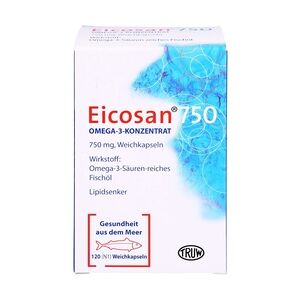 Med Pharma Service EICOSAN 750 Omega-3 Konzentrat Weichkapseln Verdauung