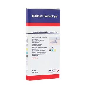 ACA Müller / ADAG Pharma CUTIMED Sorbact Gel Kompressen 7,5x15 cm 10 Stück