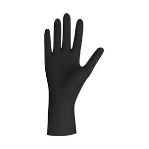 Unigloves Einmalhandschuhe   100 Latexhandschuhe Select Black - Gr. M - unsteril - puderfrei - schwarz