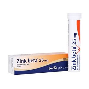 betapharm Arzneimittel GmbH Zink beta 25mg Brausetabletten 20 Stück