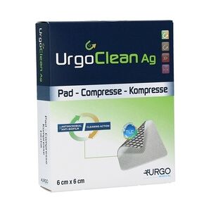 URGOCLEAN Ag Kompressen 6x6 cm steril 10 Stück