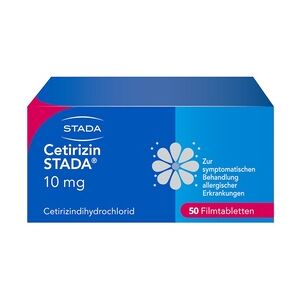 Stada CETIRIZIN 10 mg Filmtabletten Allergiemittel zum Einnehmen