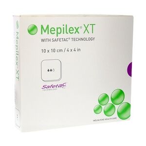 Mölnlycke Health Care GmbH MEPILEX XT 10x10 cm Schaumverband 5 Stück