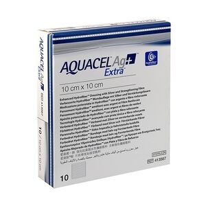 ConvaTec (Germany) GmbH AQUACEL Ag+ Extra 10x10 cm Kompressen 10 Stück