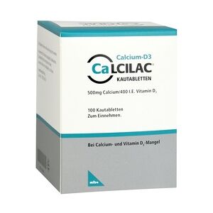 Mibe Calcilac 500mg/400 I.E. Kautabletten 100 Stück