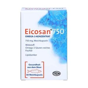 Med Pharma Service EICOSAN 750 Omega-3 Konzentrat Weichkapseln Verdauung
