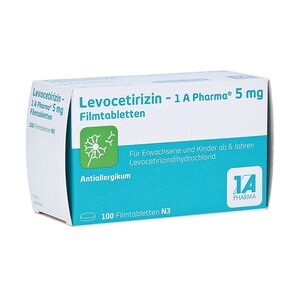 1 A Pharma Levocetirizin-1A Pharma 5mg Filmtabletten 100 Stück