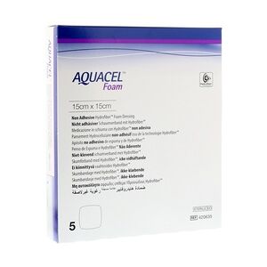 ConvaTec (Germany) GmbH AQUACEL Foam nicht adhäsiv 15x15 cm Verband 5 Stück