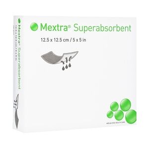 Mölnlycke Health Care GmbH MEXTRA Superabsorbent Verband 12,5x12,5 cm 10 Stück