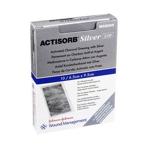 Emra-Med ACTISORB 220 Silver 6,5x9,5 cm steril Kompressen 10 Stück