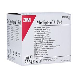 3M MEDIPORE Plus Pad 3564E steriler Wundverband 50 Stück