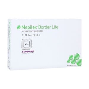 Crosp Medical GmbH MEPILEX Border Lite Schaumverb.5x12,5 cm steril 5 Stück