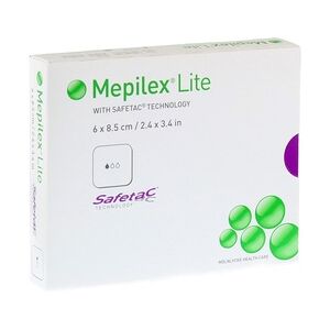 B2B Medical GmbH MEPILEX Lite Schaumverband 6x8,5 cm steril 5 Stück