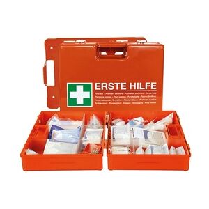 Verbandkoffer DIN 13169 mit Wandhalterung 4-5 Jahre haltbar Typ E Erste-Hilfe-Kasten Erste Hilfe Koffer