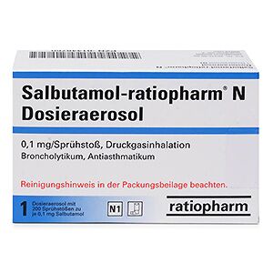 ratiopharm GmbH Salbutamol Spray 100 mcg 1 Spray (200 Dosis)