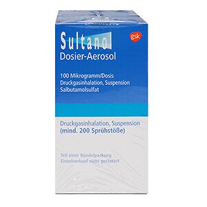 GlaxoSmithKline GmbH & Co. KG Sultanol Spray 100 mcg 1 Inhalator (200 Dosis)