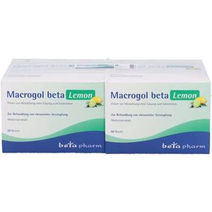 betapharm Arzneimittel GmbH Macrogol beta Lemon Plv.z.Her.e.Lsg.z.Einnehmen 100 St