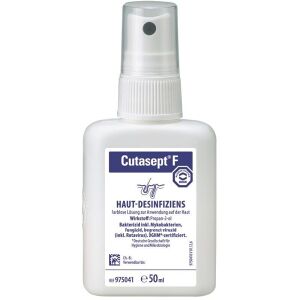 Paul Hartmann AG Bode Cutasept® F Hautantiseptikum, Haut-Antiseptikum für Stations- und Praxisbereiche, 1 Karton = 50 x 50 ml - Flasche