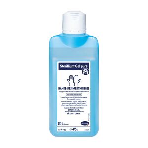 Paul Hartmann AG Sterillium® Gel pure Händedesinfektion, parfümfrei, Hochwirksames und parfümfreies Handdesinfektionsmittel mit Pflegekomplex, 475 ml - Flasche