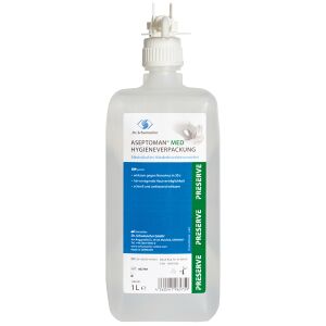 Dr. Schumacher Hygiene & Desinfektion Dr. Schumacher ASEPTOMAN® med Händedesinfektion, Alkoholisches Handdesinfektionsmittel, schnell und umfassend wirksam, 500 ml - Hygieneflasche