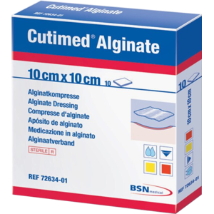 CUTIMED Alginate Alginatkompressen 10x10 cm 10 St