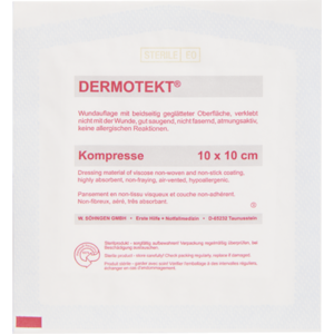 DERMOTEKT Kompresse V 10x10 cm 1 St