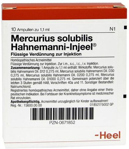 Heel Mercurius solubilis Hahnemanni-Injeel® Ampullen 10 St Ampullen