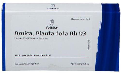 WELEDA Arnica Planta Tota Rh D3 8X1 ml Ampullen