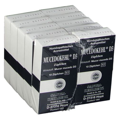 SANUM-KEHLBECK Mucedokehl® D3 Suppositorien 10X10 St Suppositorien