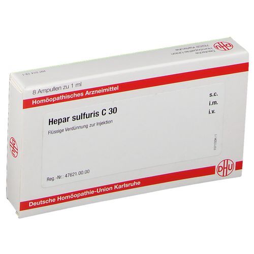 DHU Hepar Sulfuris C30 8X1 ml Ampullen
