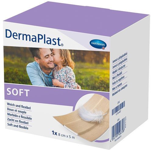 PAUL HARTMANN AG DermaPlast® Soft Wundpflaster 8 cm x 5 m 1 St Pflaster