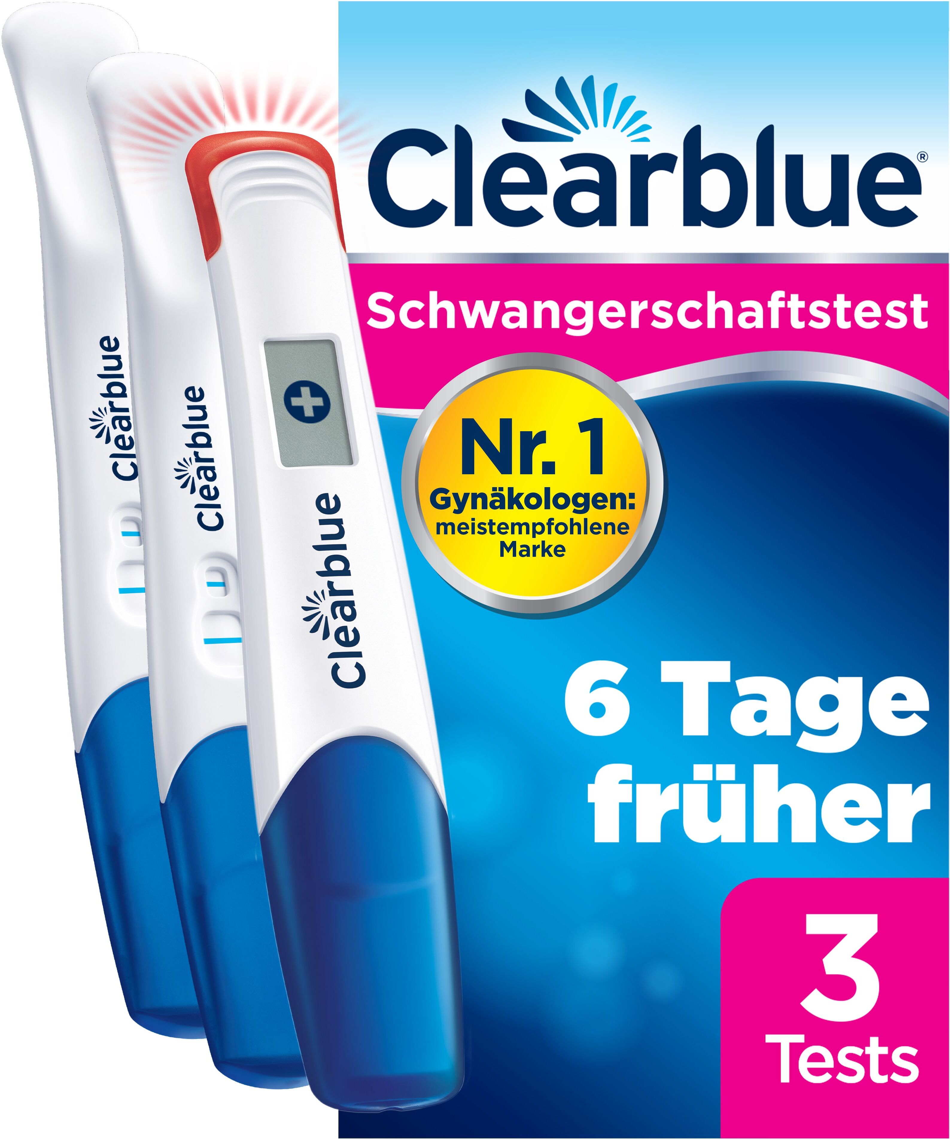 Clearblue Schwangerschaftst.TripleCheck ultra-früh 3 St Test