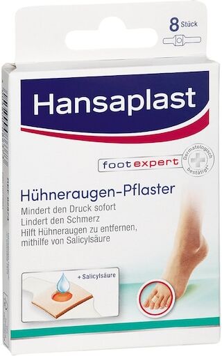 Hansaplast Gesundheit Pflaster Hühneraugen Pflaster 40% Salicylsäure