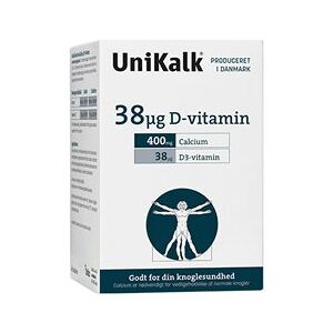 Unikalk D-vitamin 38 Âµg 180 tab.