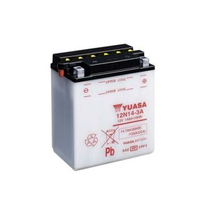 YUASA YUASA konventionelt YUASA-batteri uden syrepakke - 12N14-3A Batteri uden syrepakke