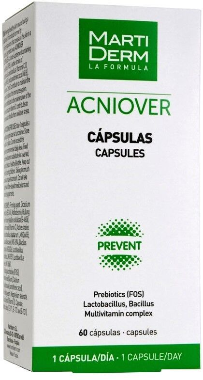 Martiderm Acniover Preventivo Regulador Antimanchas Complemento Alimenticio 60&nbsp;caps.