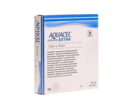 Convatec Aquacel Extra Aposito Hidrofibra 10x10cm 10uds