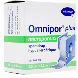 Hartmann Omnipor Plus Sparadrap Microporeux avec Dévidoir 9,2M x 2,5cm - Publicité