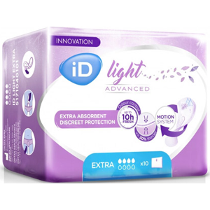 L&R; iD Light Protection Anatomique Extra 4 Gouttes 35 x 12,5cm 10 unités - Publicité